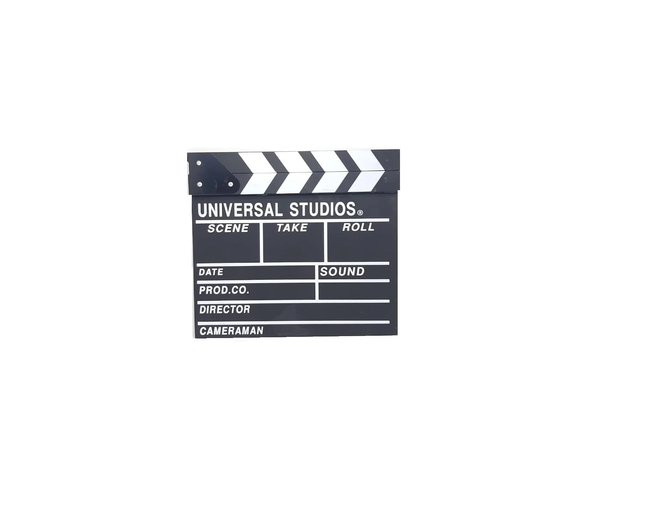 BLACK CLAPPERBOARD HOLLYWOOD MOVIE