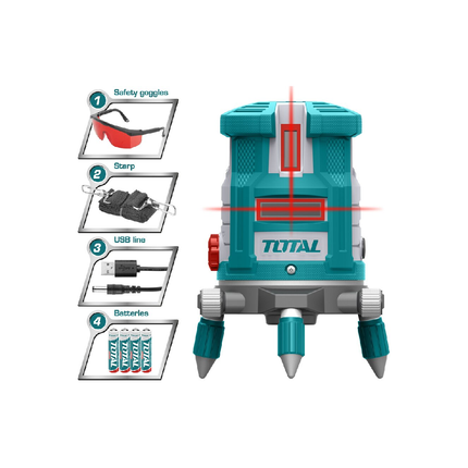 جهاز ليزر 2 خط مع ستاند من توتال