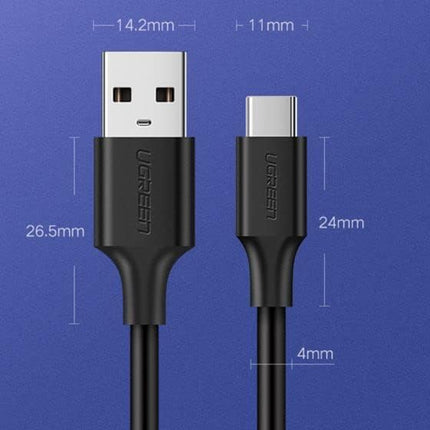 Ugreen adapter USB-C Male To USB 3.0 A Female OTG Cable Black 15CM black / 30701