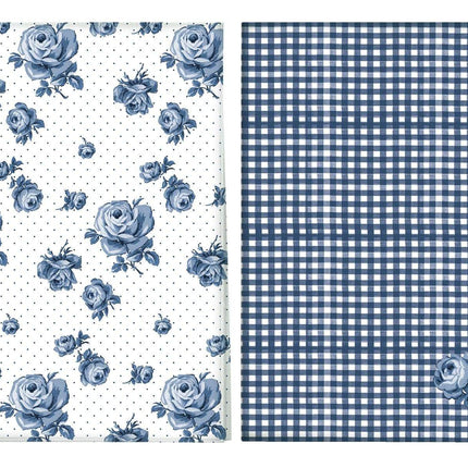 KATIE ALICE VINTAGE INDIGO SET OF 2 TEA TOWELS