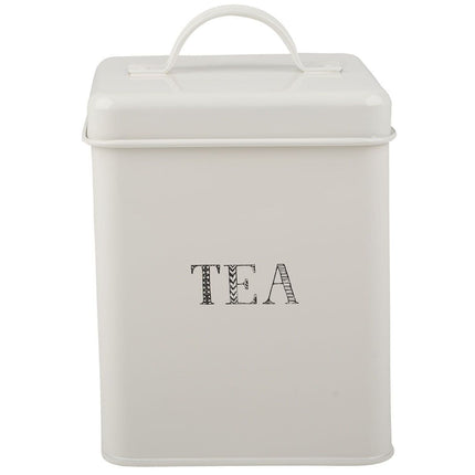 CREATIVE TOPS STIR IT UP TEA STORAGE TIN WHITE