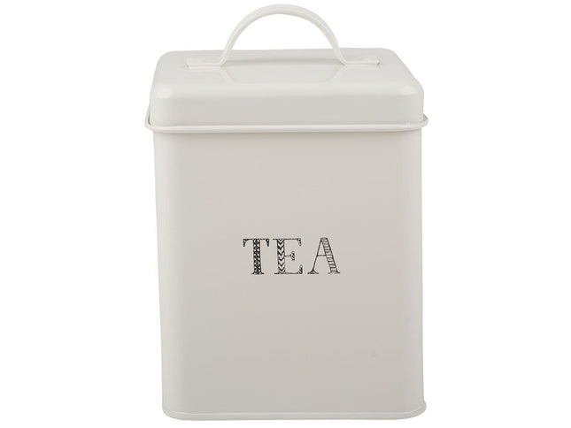 CREATIVE TOPS STIR IT UP TEA STORAGE TIN WHITE