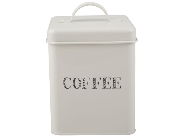 CREATIVE TOPS STIR IT UP COFFEE STORAGE TIN WHITE