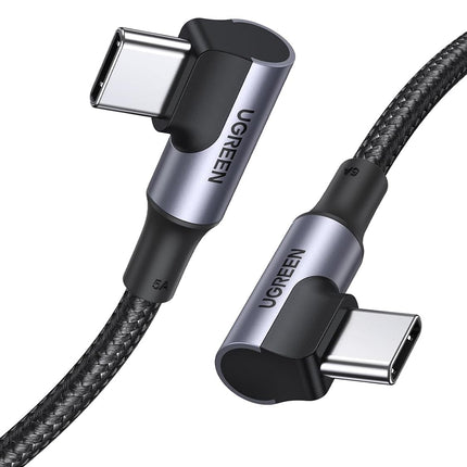 Ugreen Right Angle USB-C 2.0 Male To Angled USB-C 2.0 Male 5A Data Cable 1M / 70696