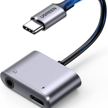 UGREEN USB C to 3.5mm Headphone and Charger Adapter / 60164