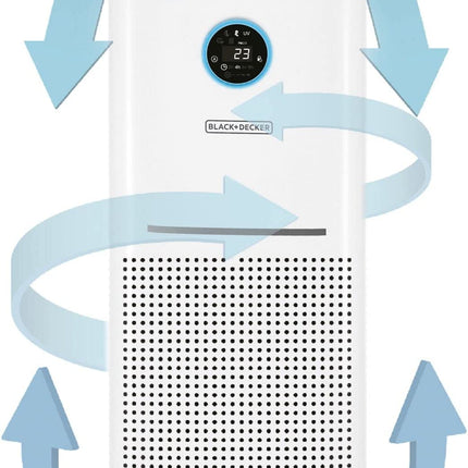 جهاز تنقية الهواء بلاك اند ديكر للغرفة الكبيرة التي تصل إلى 60 مترًا مربعًا و 13 فلتر هواء