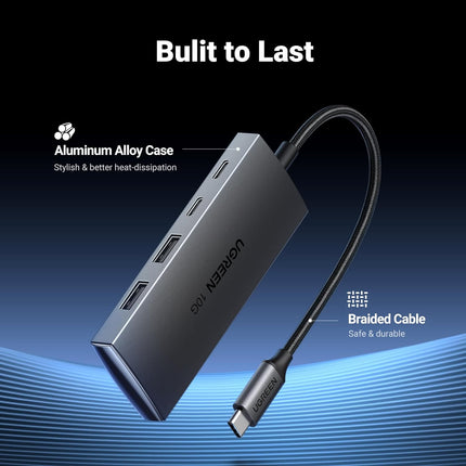 محول هب USB-C إلى 2xUSB-A3.2+2xUSB-C بسرعه حتى 10 جيجابت في الثانية من يوجرين / 30758