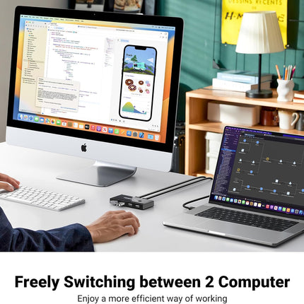 UGREEN 2 In 4 Out USB 2.0 Sharing Switch Box / 30767