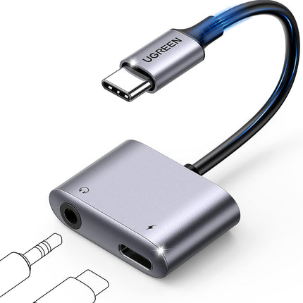 UGREEN USB C to 3.5mm Headphone and Charger Adapter / 60164