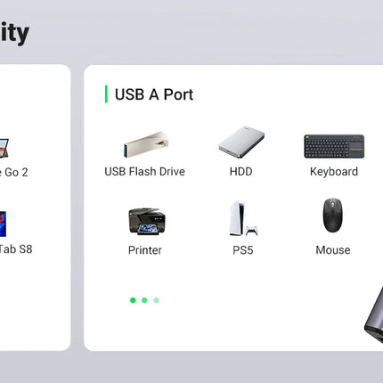 موزع USB-C إلى 4 منافذ USB 3.0 بسرعة تصل إلى 5 جيجابت في الثانية بدون منفذ طاقة من يوجرين /20841