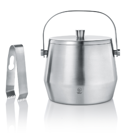 Ice bucket 1,0L with lid and tongs