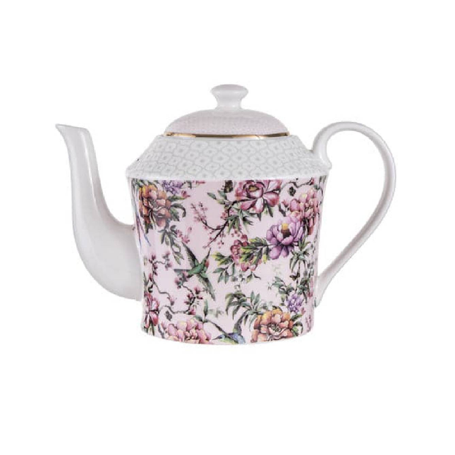 CHINOISERIE PINK 600ML INFUSER TEAPOT