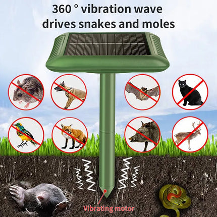 طارد الثعابين والفئران بالطاقة الشمسية بالموجات فوق الصوتية