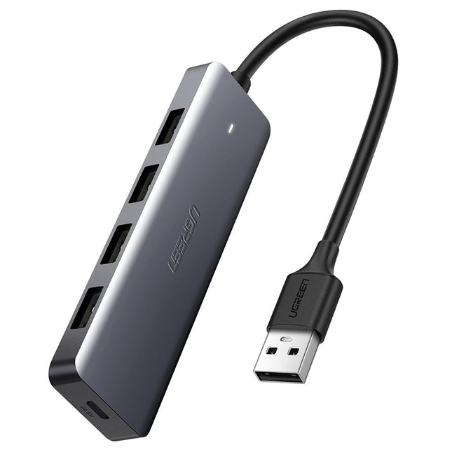 موزع يوجرين تايب سي إلى 4 منافذ USB 3.0 بسرعة تصل إلى 5 جيجابت في الثانية مع مصدر طاقة /70336