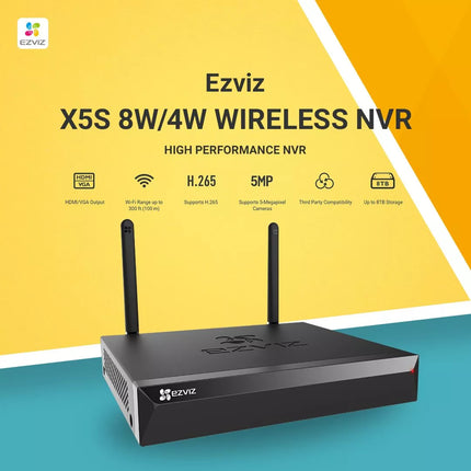 جهاز تسجيل كاميرات شبكي لاسلكي (NVR) EZVIZ X5S-8W