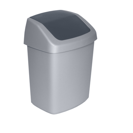 Curver Waste Bins Silver Anthracite Waste Bin 15L سلة نفايات 15 لتر