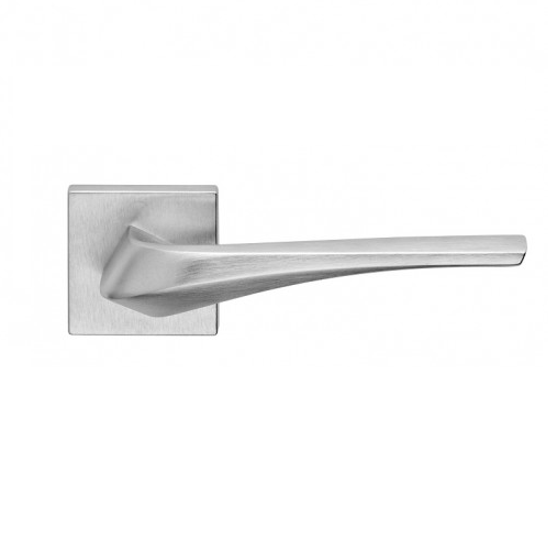 Fadex Door Handles SQUARED MATT NICKEL||يد باب