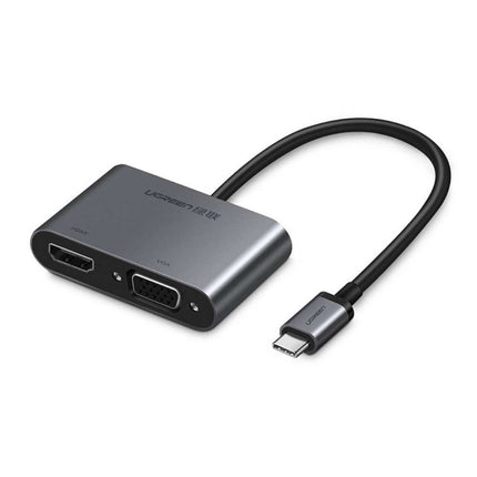 محول يوجرين من تايب سي إلى HDMI + VGA مع PD (للاستخدام في نفس الوقت) / 50505