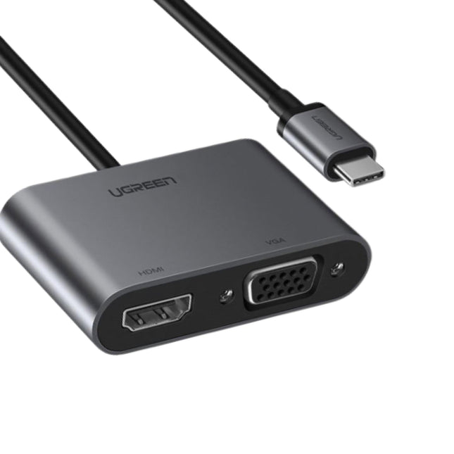 محول يوجرين من تايب سي إلى HDMI + VGA مع PD (للاستخدام في نفس الوقت) / 50505