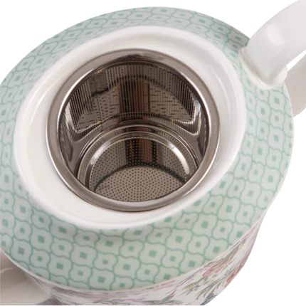 CHINOISERIE WHITE 600ML INFUSER TEAPOT