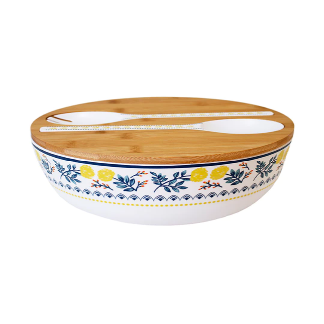 POSITANO TILE MELAMINE SALAD BOWL SET