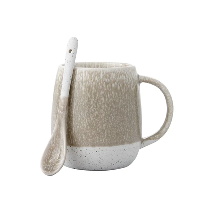 LODGE STARTER MUG & SPOON SET TAUPE