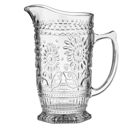 SUNFLOWER CLEAR JUG