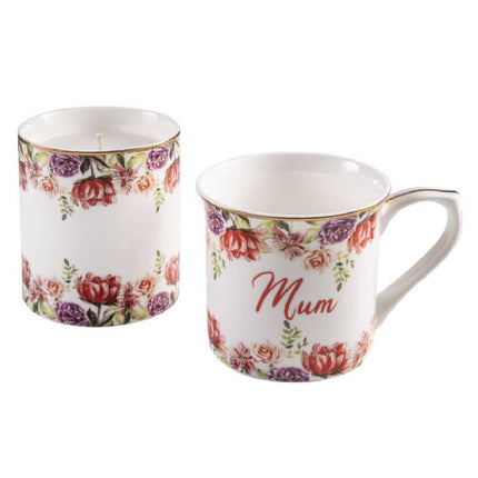 BUNCH FOR MUM MUG & CANDLE GIFT SET