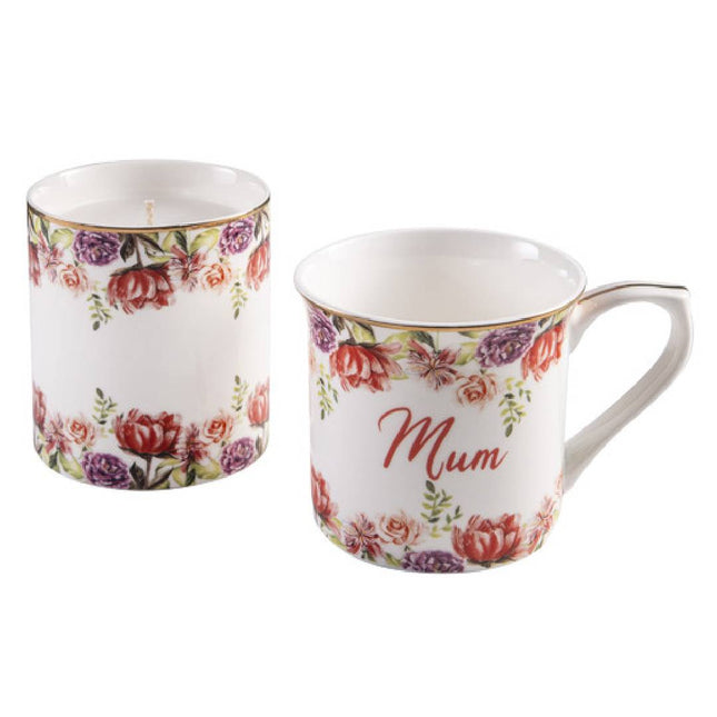 BUNCH FOR MUM MUG & CANDLE GIFT SET