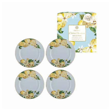 CITRUS BLOOMS SIDE PLATE SET OF 4