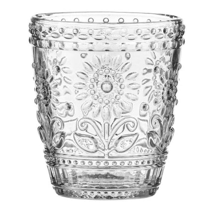 SUNFLOWER CLEAR 4PK GLASS TUMBLER