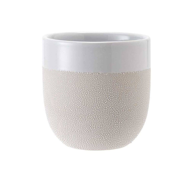 CAFE TEXTURED WHITE TUMBLER