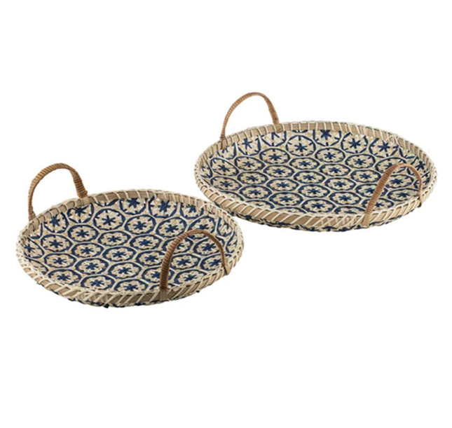 BAMBOO WOVEN 2PC TRAY