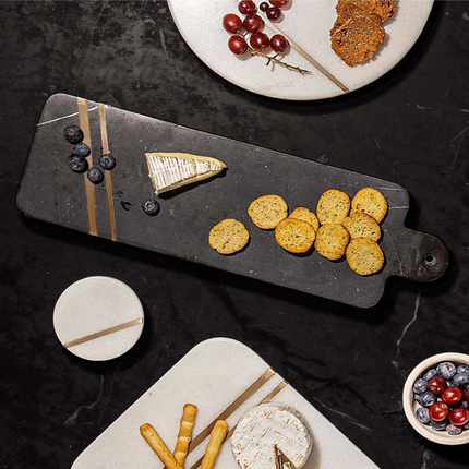 EMERSON CHAMPAGNE LONG RECTANGLE SERVING BOARD