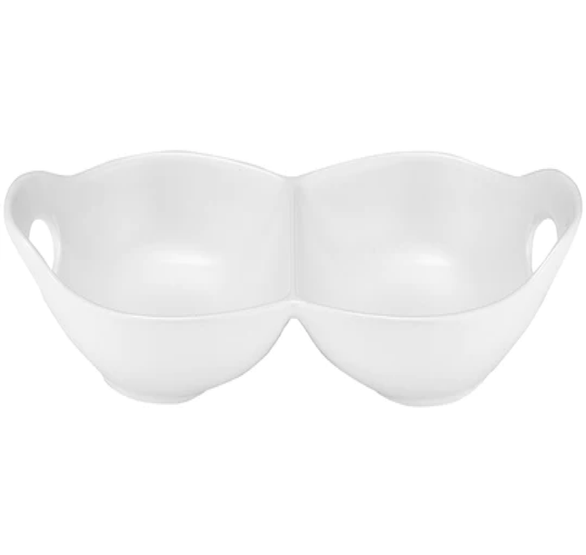 HOST 2 PART WHITE HANDLED BOWL