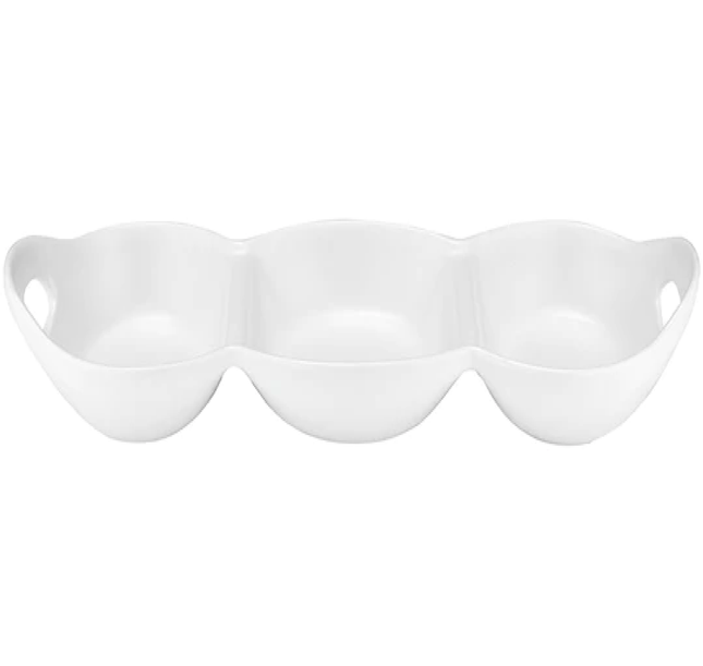 HOST 3 PART WHITE HANDLED BOWL