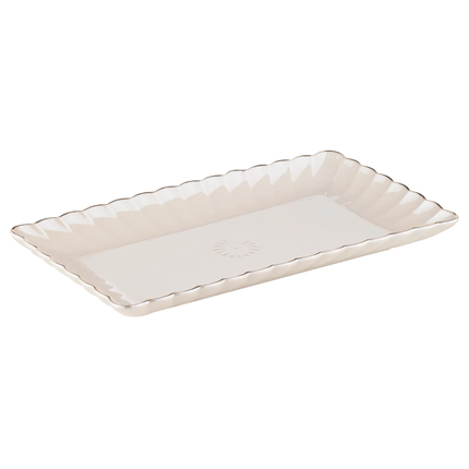 PARISIENNE PEARL WHITE PLATTER