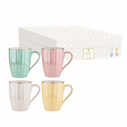 PARISIENNE PEARL ASSORTED 4PCE MUG SET