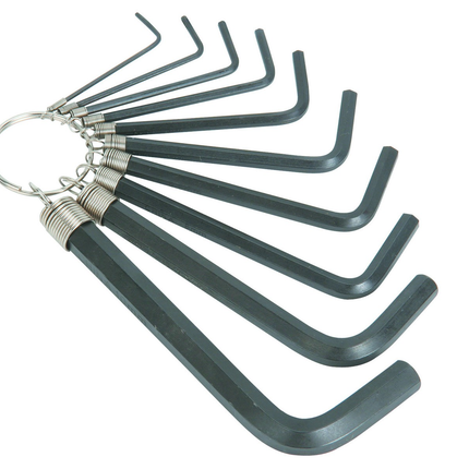 10 Pc Metric Hex Key Set - Mega Hardware