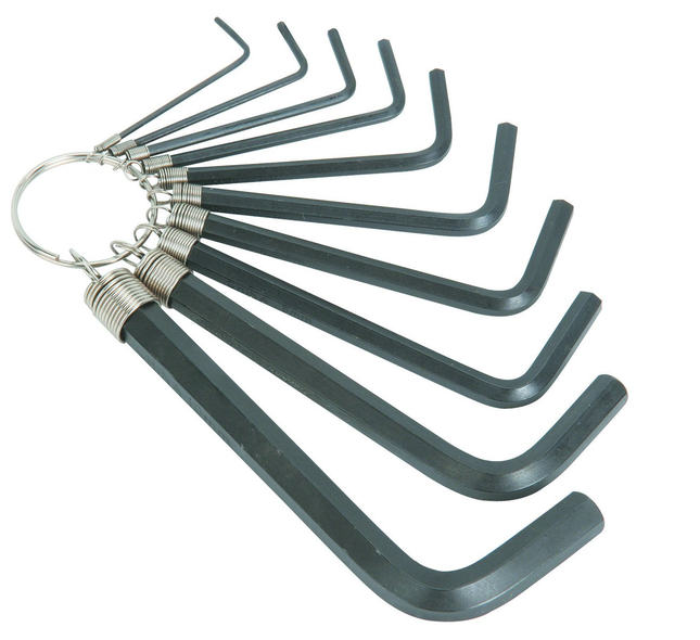 10 Pc Metric Hex Key Set - Mega Hardware