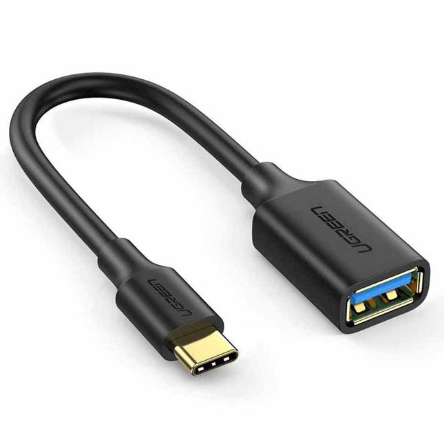 Ugreen adapter USB-C Male To USB 3.0 A Female OTG Cable Black 15CM black / 30701