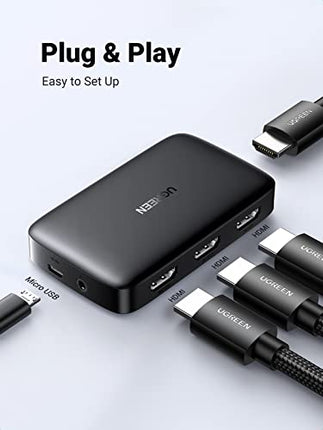 مفتاح HDMI UGREEN 3 في 1 مخرج HDMI / 80125